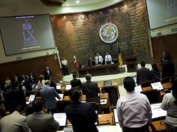 Congreso de Jalisco. La iniciativa de recorte de prerrogativas a los partidos políticos en el Estado fue propuesta en abril por el PRI. ARCHIVO /