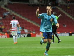 Gerard Deufeleu autor de tres goles en el triunfo ante los EU. AFP /