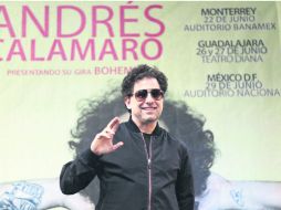 Calamaro se siente como en casa y está dispuesto a disfrutar la visita por México con su nuevo material discográfico. EFE /