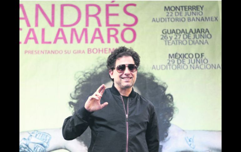 Calamaro se siente como en casa y está dispuesto a disfrutar la visita por México con su nuevo material discográfico. EFE /