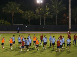 El equipo español cerró su preparación en Fortaleza para el duelo ante Nigeria. EFE /