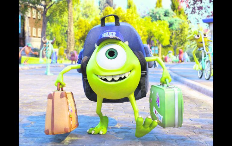 Pixar. Mike Wazowski, uno de los monstruos protagonistas de Monsters University. ESPECIAL /