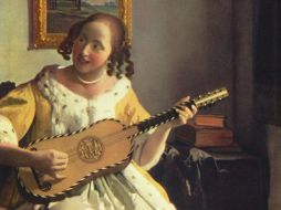 ''La guitarrista'' de Vermeer deleita en Londres con su composición inusual. ARCHIVO /