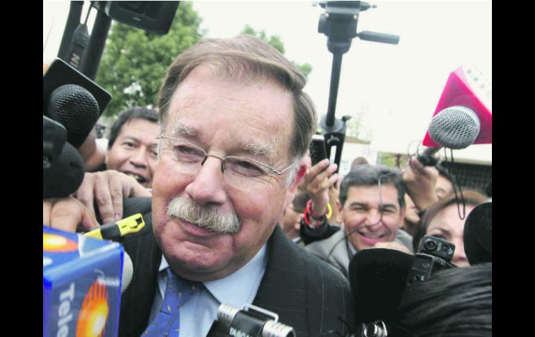 Eduardo Luengo Creel, abogado de Andrés Granier Melo, al salir del Reclusorio Oriente. NTX /