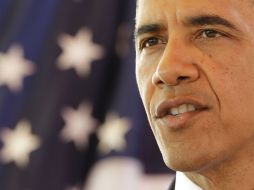 El presidente Obama ofrece una conferencia de prensa desde la isla de Gorea. AP /