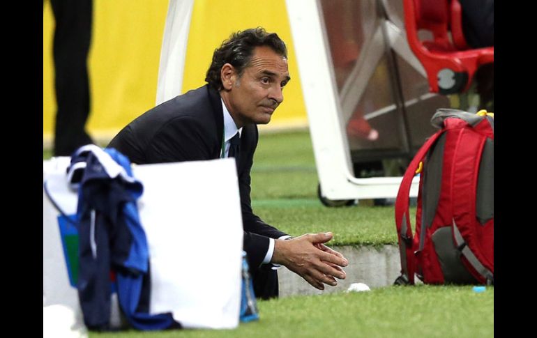 Cesare Prandelli y la Selección de Italia lamneto quedar fuera de la final de la Copa COnfederaciones. EFE /