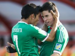 Así celebraron uno de los goles del partido. AFP /