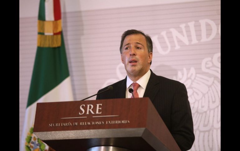 Meade asegura que México ha venido insistiendo en tratar este tema desde una visión compartida. ARCHIVO /