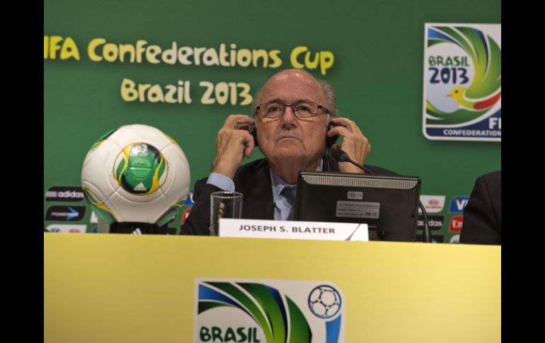 Blatter espera que la presidente de Brasil este presente en la final de la Confederaciones. AFP /