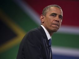 Obama vista sudáfrica, el mandatario de EU ha sido recibido con protestas populares. AP /