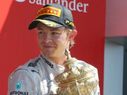 Nico no respeta la regla durante la bandera amarilla en Silverstone. AP /