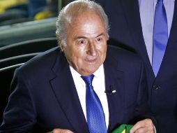 Joseph Blatter asegura que no sabe por qué entre 2007 y 2013 no se hizo nada en materia de infraestructuras. AFP /