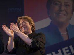 Michelle Bachelet obtiene el 73.11 por ciento de los sufragios de la centroizquierda. AFP /