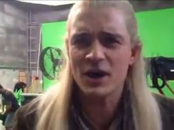 Orlando Bloom en su último día de rodaje en su personaje de Legolas. ESPECIAL /