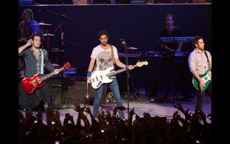 La banda tomará un descanso y en agosto próximo retomarán la gira ''Bonanza''. ARCHIVO /