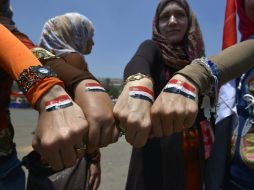 Los Hermanos Musulmanes de Egipto se preparan para protestar hoy contra el reciente golpe de Estado del Ejército. EFE /