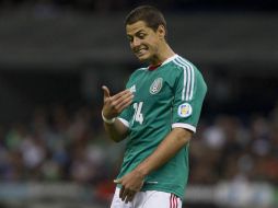 Javier 'Chicharito' Hernandéz lleva 7 tantos marcados en la edición 2011 de la Copa Oro para la Selección Mexicana. ARCHIVO /