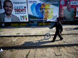 Las encuestas marcan a Castro Trenti, candidato del PRI,  como favorito para las elecciones de hoy en Baja California.. SUN /