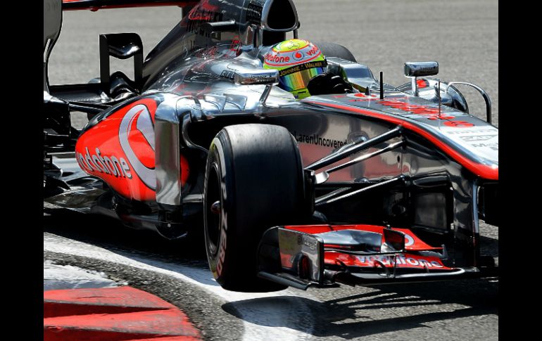 Sergio Pérez culmina en la octava posición en Nürburgring. AP /