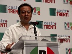 El presidente del PRI declara a Castro Trenti como nuevo gobernador de Baja California. SUN /