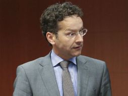 Jeroen Dijsselbloem, indica que el acuerdo alcanzado entre Atenas y la troika permite desbloquear la ayuda a Grecia. EFE /