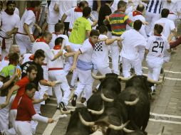 Desde el 7 de Julio en Pamplona ha iniciado la tradición de este año. AP /