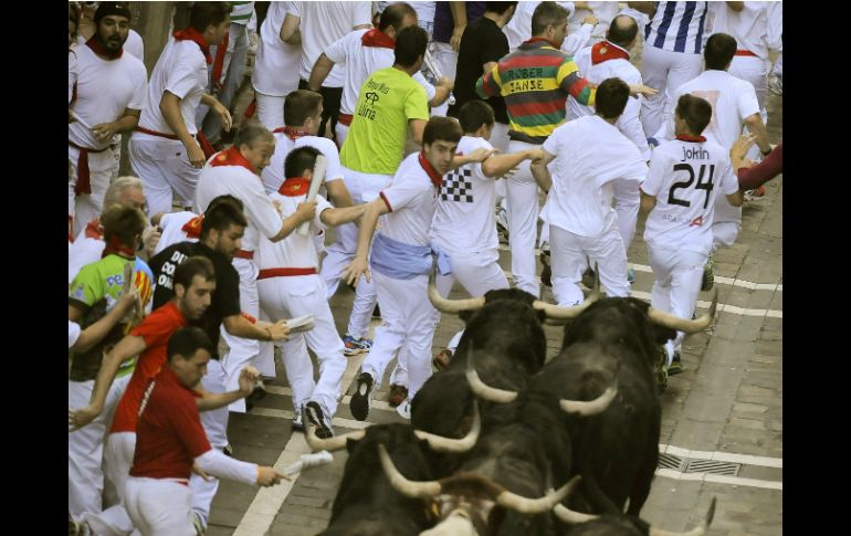 Desde el 7 de Julio en Pamplona ha iniciado la tradición de este año. AP /