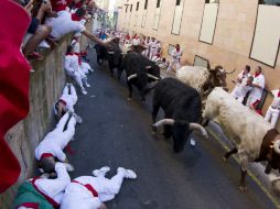 Ryan corre en el tradicional festejo en España. EFE /