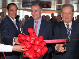 Imagen de la inauguración de la sala. @AeroMexico_com. ESPECIAL /