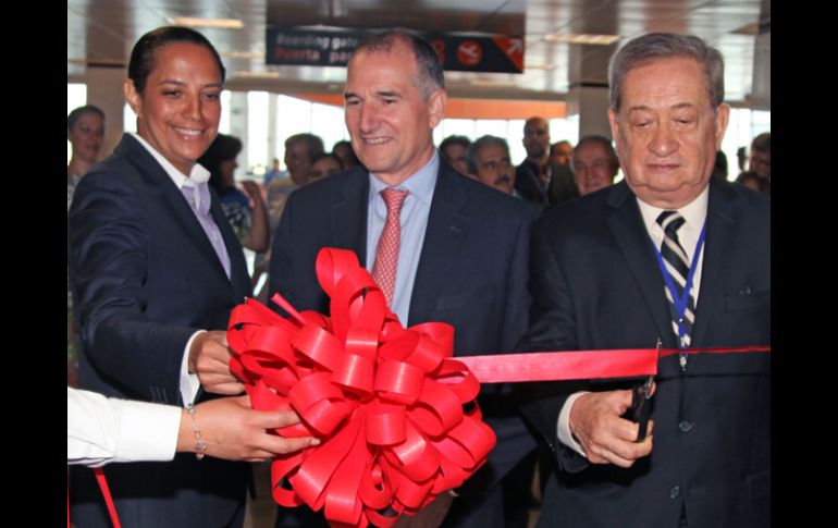 Imagen de la inauguración de la sala. @AeroMexico_com. ESPECIAL /