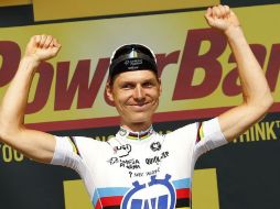 Tony Martin se encuentra satisfecho y contento por estar ''encima de sus rivales''. AFP /