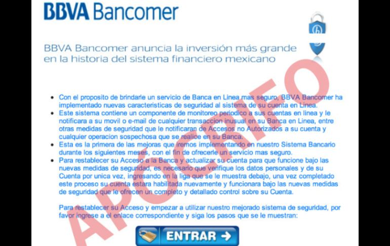 La Condusef difunde el correo apócrifo por medio de su cuenta en Twitter. TOMADA DE @CondusefMX  /