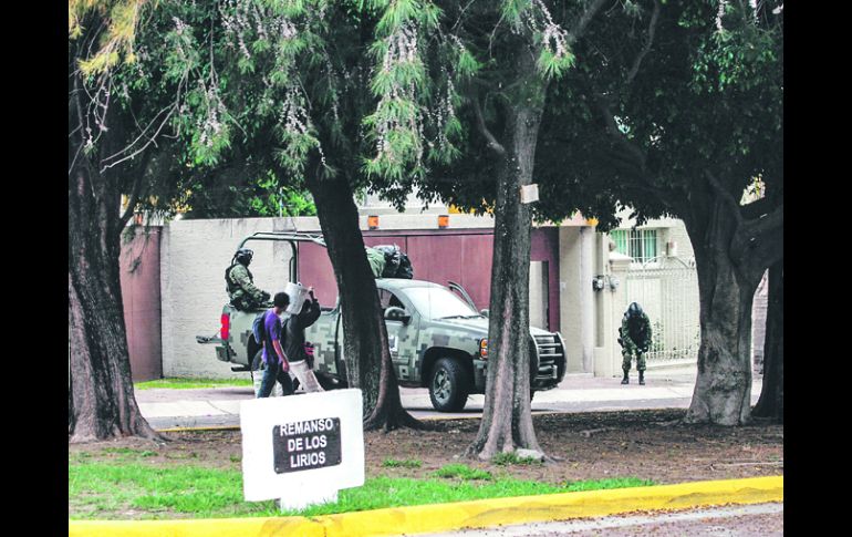 OPERATIVO. Elementos de la Sedena en Bugambilias.  /