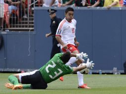 Marco Fabián se hizo presente en el marcador con la primera anotación del Tri. EFE /