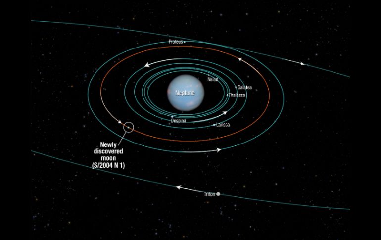 El nuevo satélite debería ser nombrado siguiendo las convenciones para los satélites de Neptuno. AP /