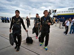 Los jugadores arriban a Georgia, donde jugarán ante Trinidad y Tobago. ESPECIAL /