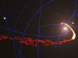 Este fenómeno, en el corazón de la Vía Láctea, ha sido observado por primera vez por el Observatorio Austral Europeo. EFE /