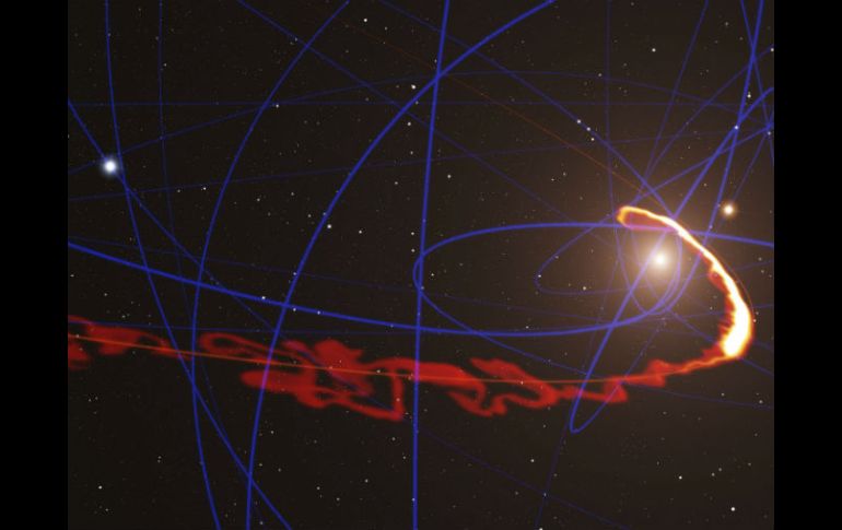 Este fenómeno, en el corazón de la Vía Láctea, ha sido observado por primera vez por el Observatorio Austral Europeo. EFE /