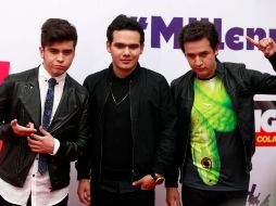 En la alfombra roja de los MTV Millennial Awards, el grupo 3Ball MTY. NTX /