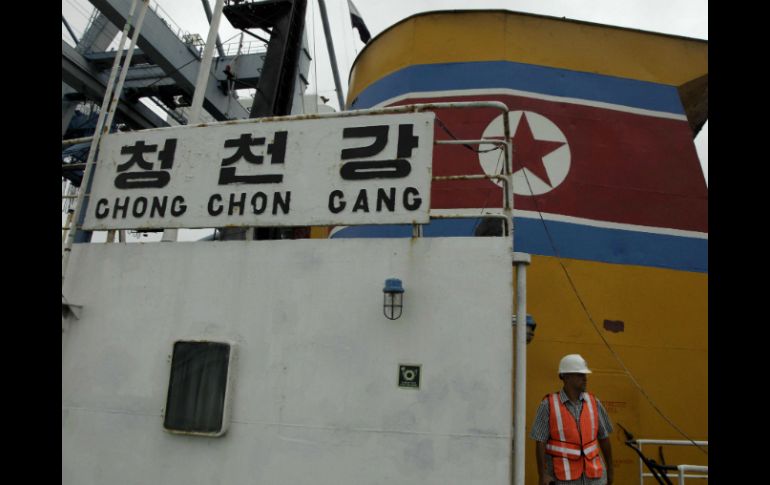 Corea del Norte pide liberación de buque con armas cubanas y afirma que su transporte es ''legítimo''. ARCHIVO /