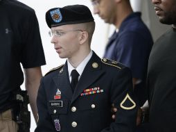 Manning se dirige a su audiencia, es acusado de filtrar información secreta a WikiLeaks. AP /