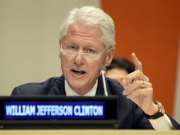 Bill Clinton recuerda en la ONU al ex mandatario sudafricano en el Día Internacional de Mandela. EFE /