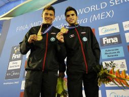 Germán Sánchez e Iván García consiguieron una medalla de bronce en  plataforma de 10 metros en la Universiada de Kazán. ARCHIVO /