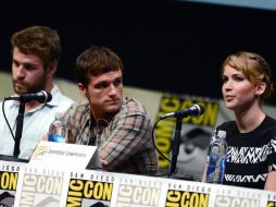 El equipo artístico de ''The Hunger Games'' acudió puntual al estreno del nuevo tráiler de la cinta. AP /