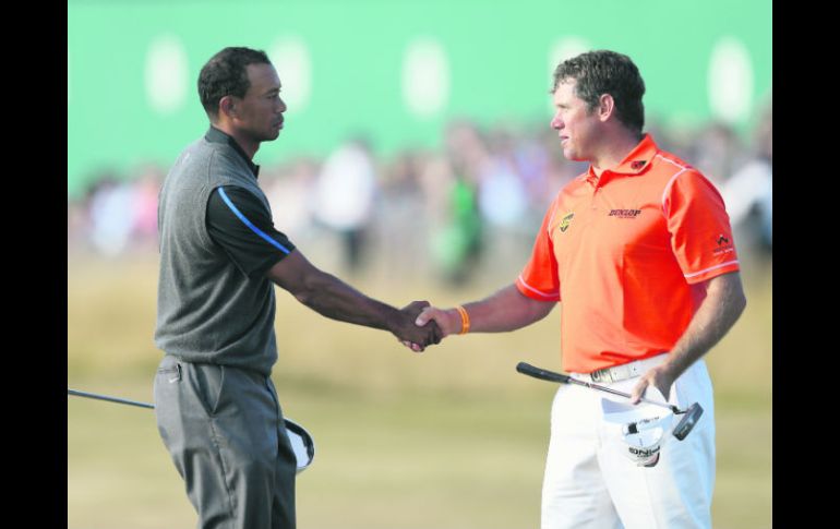 Tiger Woods busca su título 15 de un major, mientras que Westwood  va por su primer título de un grande. AP /