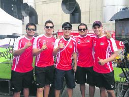 Iván González, el tapatío Juan René Serrano, el entrenador Sanghing Lee, el bajacaliforniano Luis Álvarez y Eduardo Vélez. ESPECIAL /