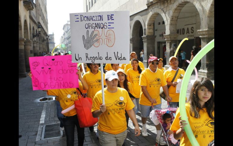 Buscan mejorar la situación de la cultura de la donación en Jalisco. ARCHIVO /