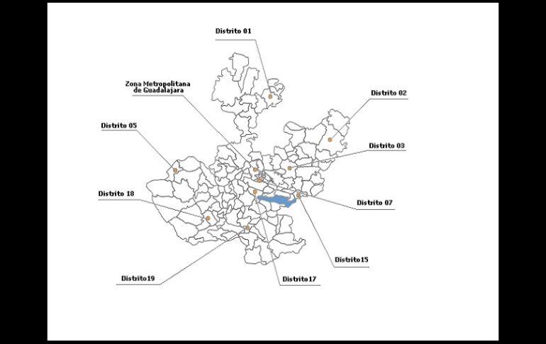 Jalisco, entre los estados que tendrá un nuevo distrito y modificaran su actual mapa electoral. ESPECIAL /