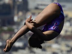 Alejandra Orozco comienza a enfrentar competencias internacionales de forma individual. AFP /