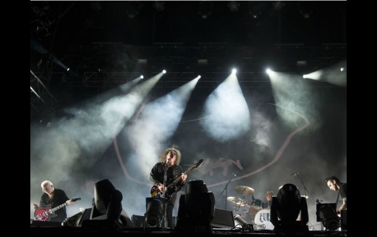 The Cure durante su última presentación en el Foro Sol de la Ciudad de México. ARCHIVO /